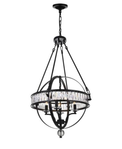 CWI Lighting Arkansas 4 Light Chandelier