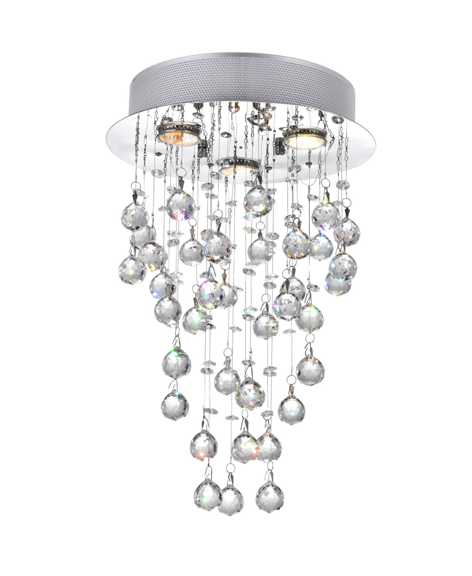 CWI Lighting Rain Drop 3 Light Flush Mount