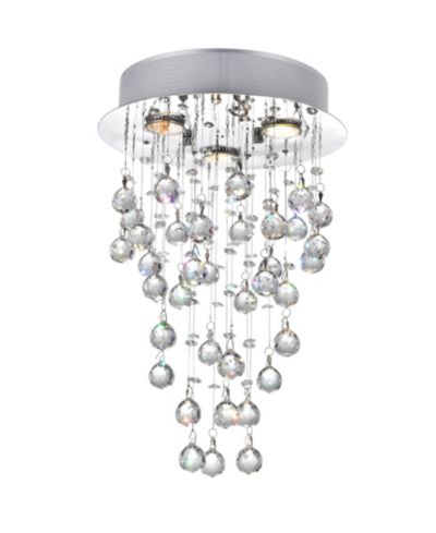 CWI Lighting Rain Drop 3 Light Flush Mount