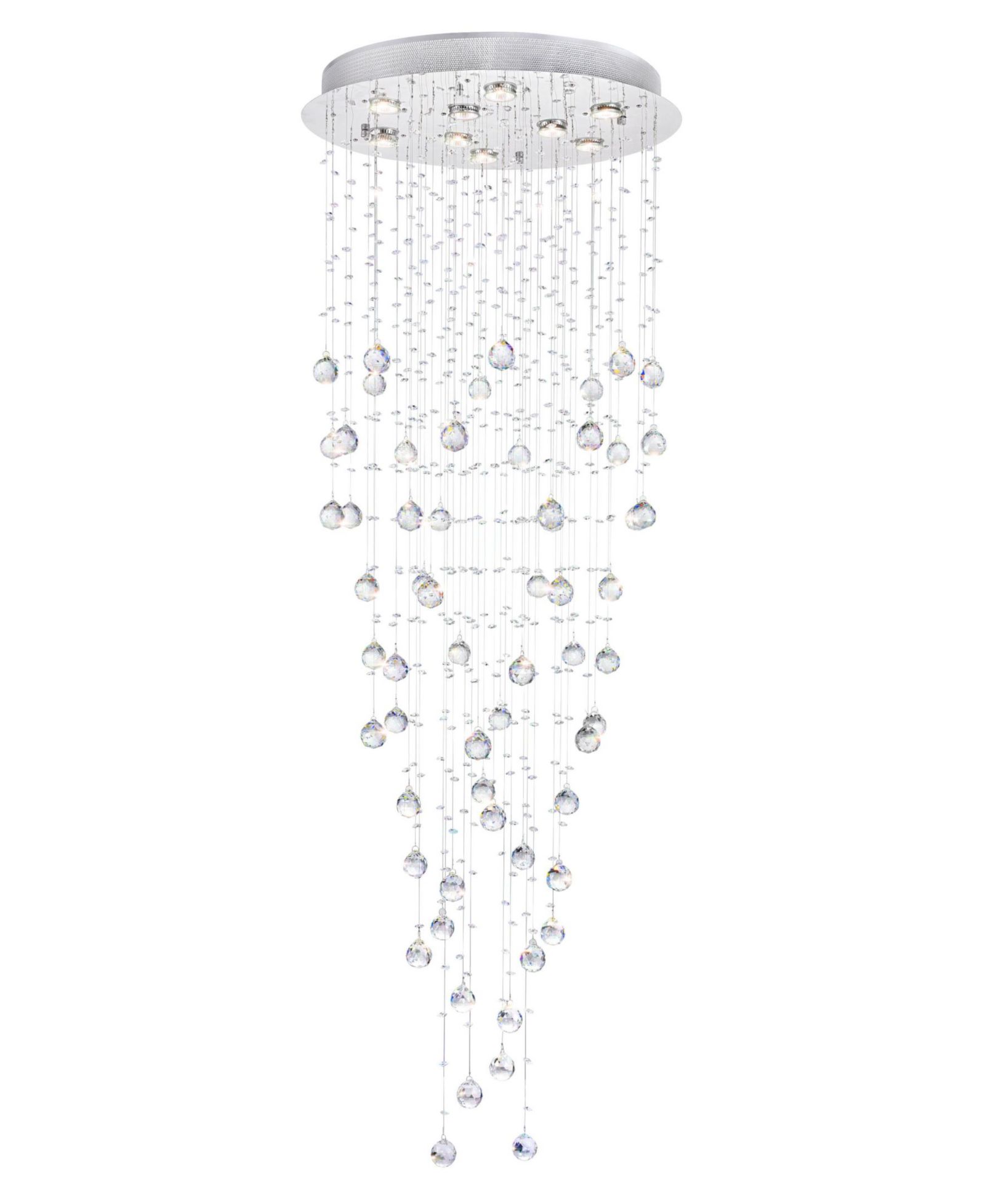 CWI Lighting Rain Drop 9 Light Flush Mount