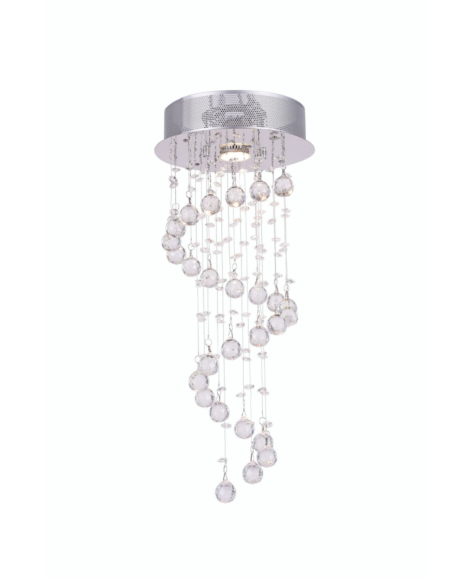 CWI Lighting Spiral 1 Light Flush Mount