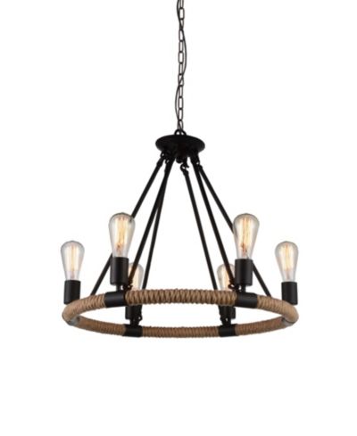CWI Lighting Ganges 6 Light Chandelier