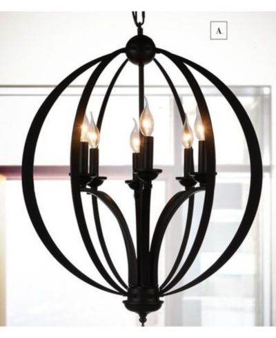 CWI Lighting Drift 6 Light Chandelier