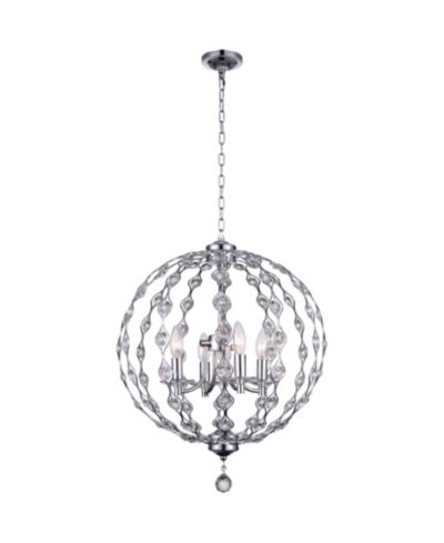CWI Lighting Esia 4 Light Chandelier