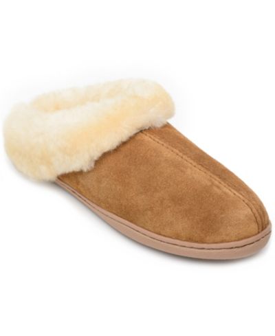 Minnetonka Женские тапочки-мюли из овчины