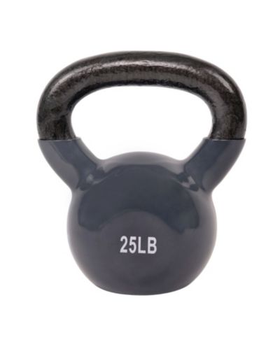 Sunny Health & Fitness Vinyl Color Coated Kettle Bell, 15 LBs