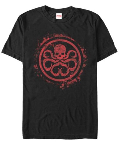 Marvel Мужская футболка Hydra Red Paint Splatter с логотипом на груди и коротким рукавом