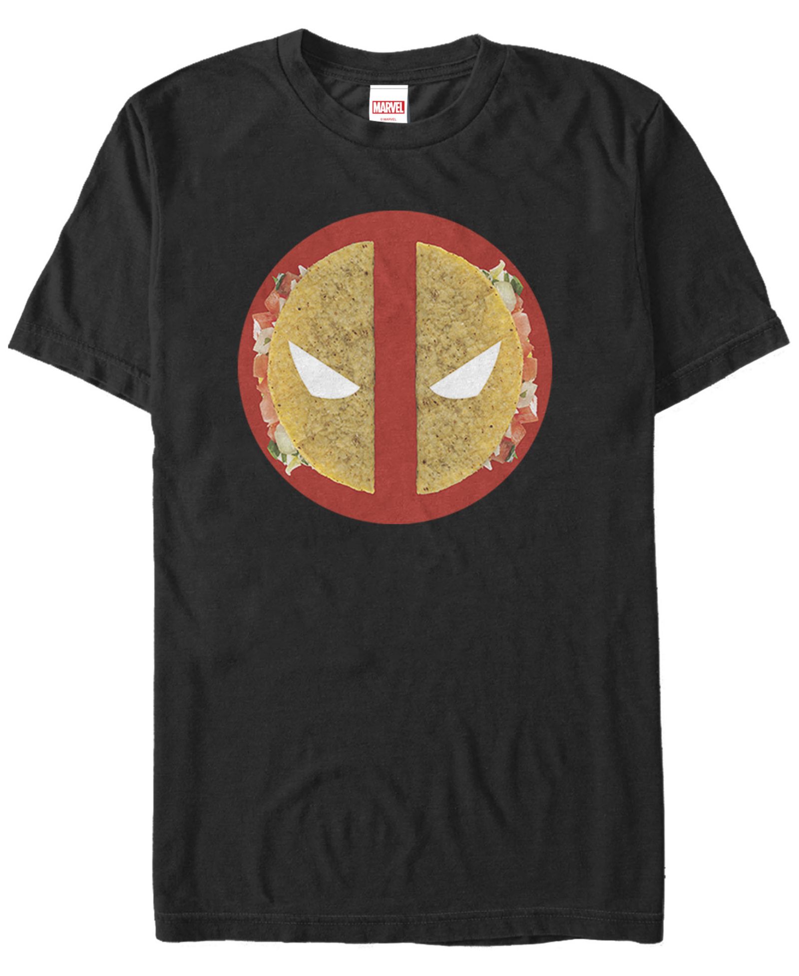 Marvel Men's Deadpool Taco Face Costume Short Sleeve T-Shirt