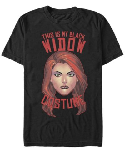 Мужская футболка Marvel Avengers Black Widow Halloween Costume Short Sleeve T-Shirt