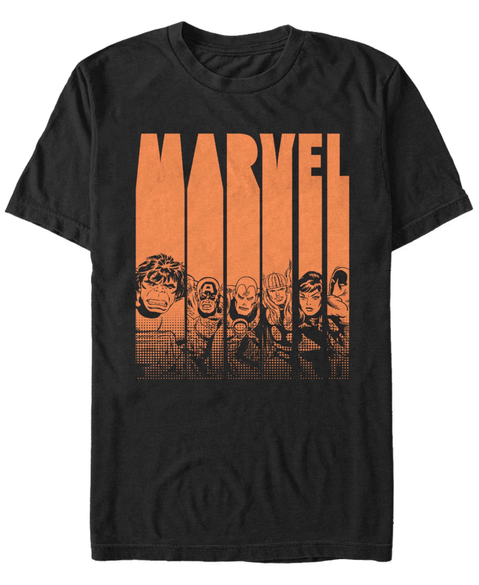 Marvel Мужская футболка Classic Avengers Halloween Logo с коротким рукавом