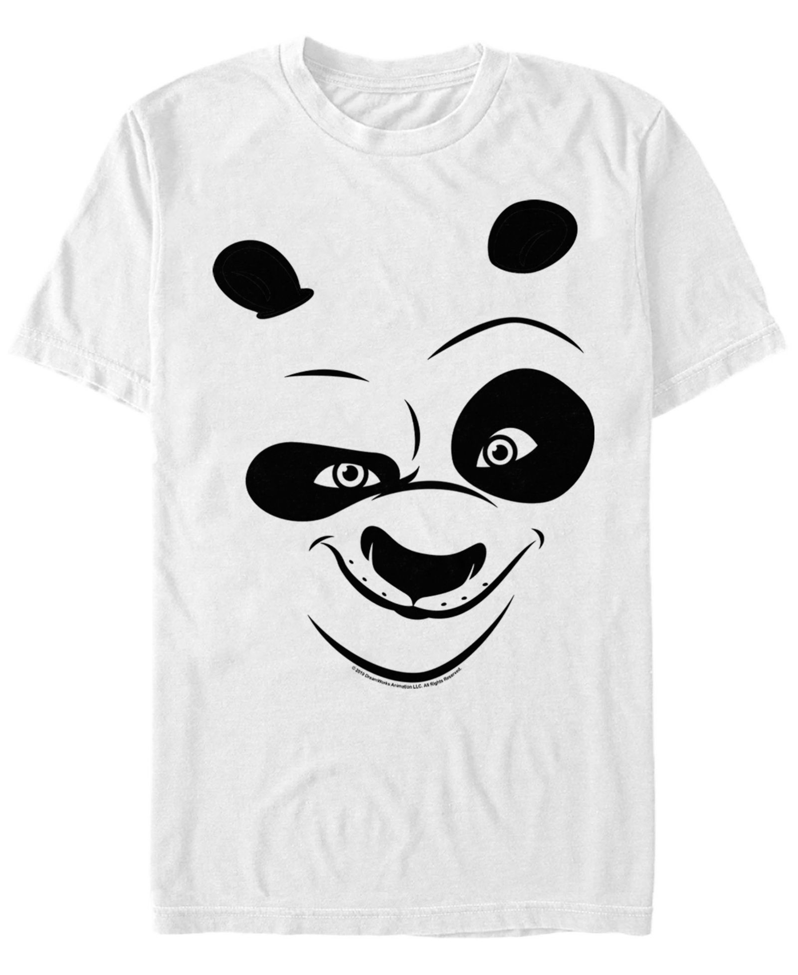 Мужская футболка Kung Fu Panda Po Big Face Costume Short Sleeve