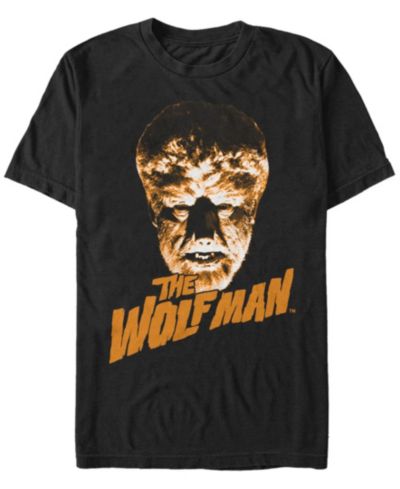 Fifth Sun Мужская футболка Universal Monsters с большим логотипом the Wolfman, с коротким рукавом