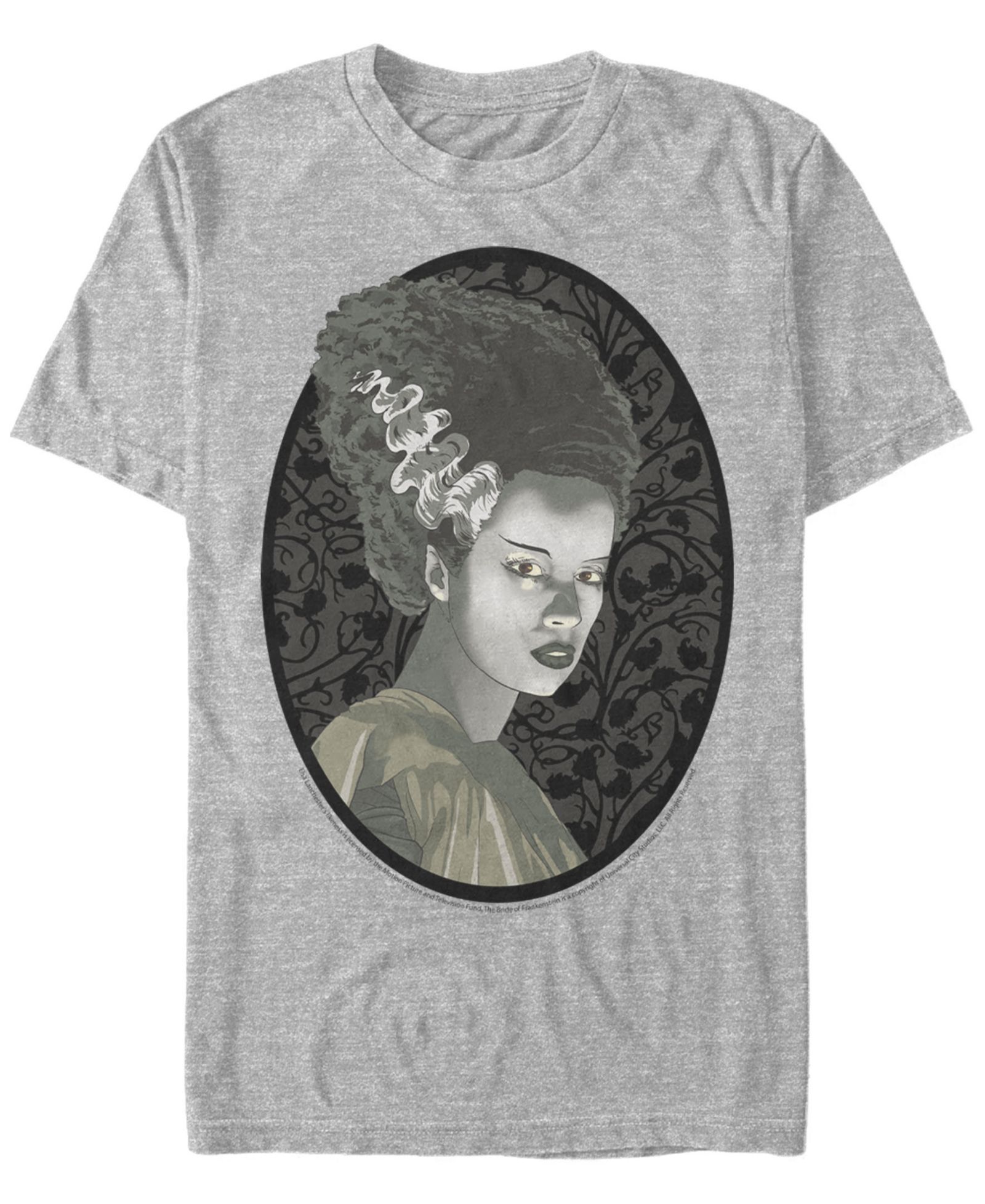 Universal Monsters Мужская футболка с принтом Bride of Frankenstein с коротким рукавом