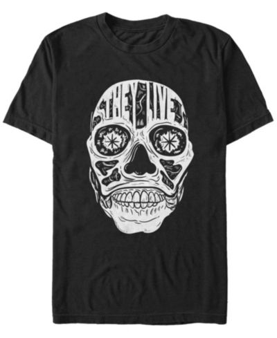 Fifth Sun Мужская футболка с принтом They Live Skeleton Face Short Sleeve