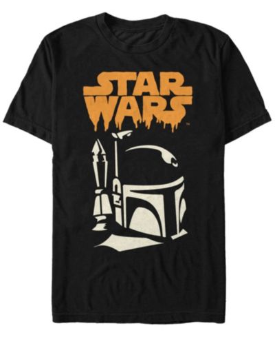 Star Wars Мужская футболка Short Sleeve T-Shirt Boba Big Face Drip Text