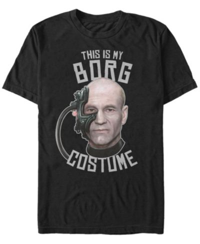 Мужская футболка Star Trek Borg Halloween Costume с коротким рукавом