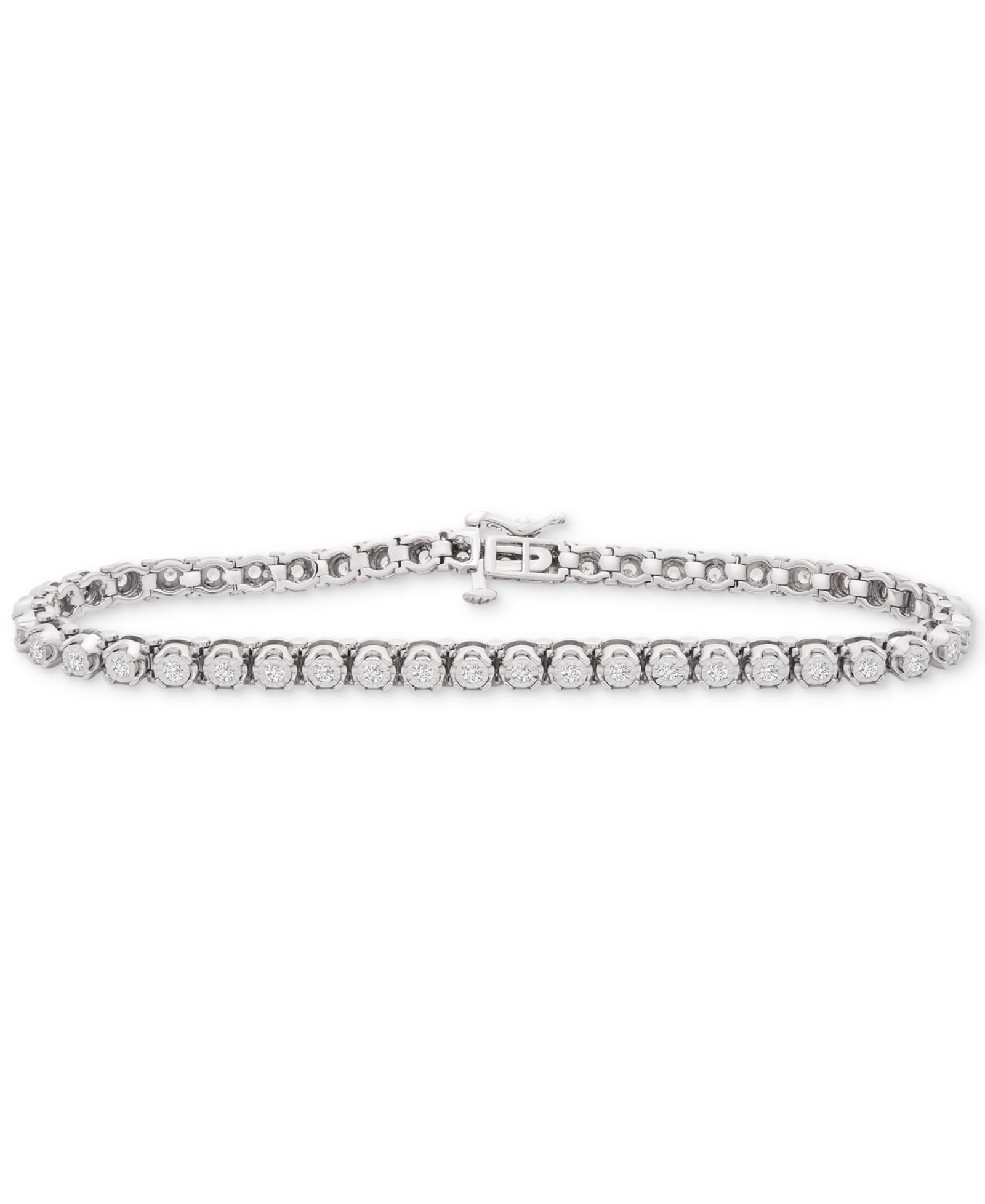 Браслет Wrapped in Love™ Diamond Tennis (1 ct. t.w.) из стерлингового серебра