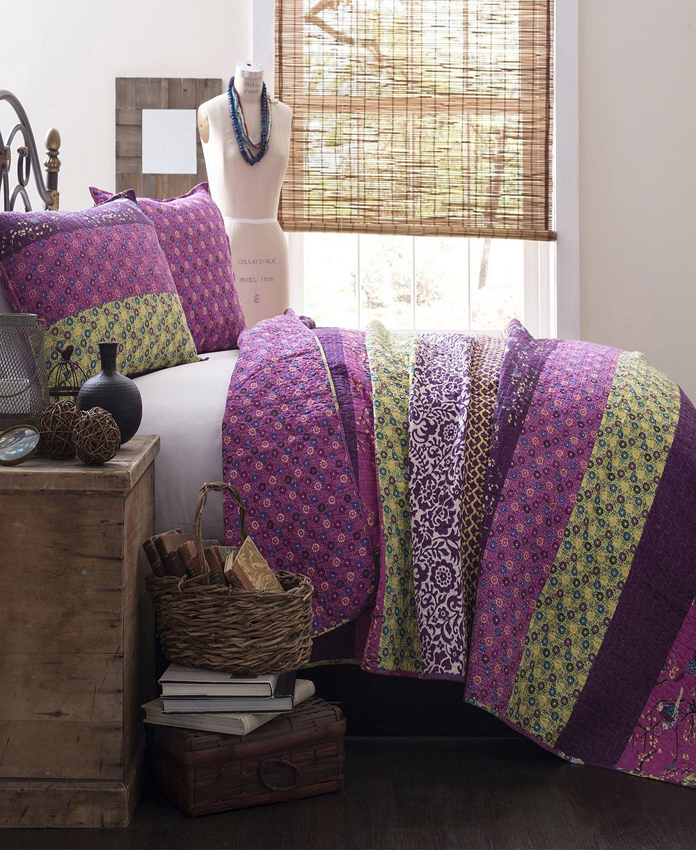 Комплект из 3 предметов: стеганое одеяло Lush Décor Royal Empire Reversible, King