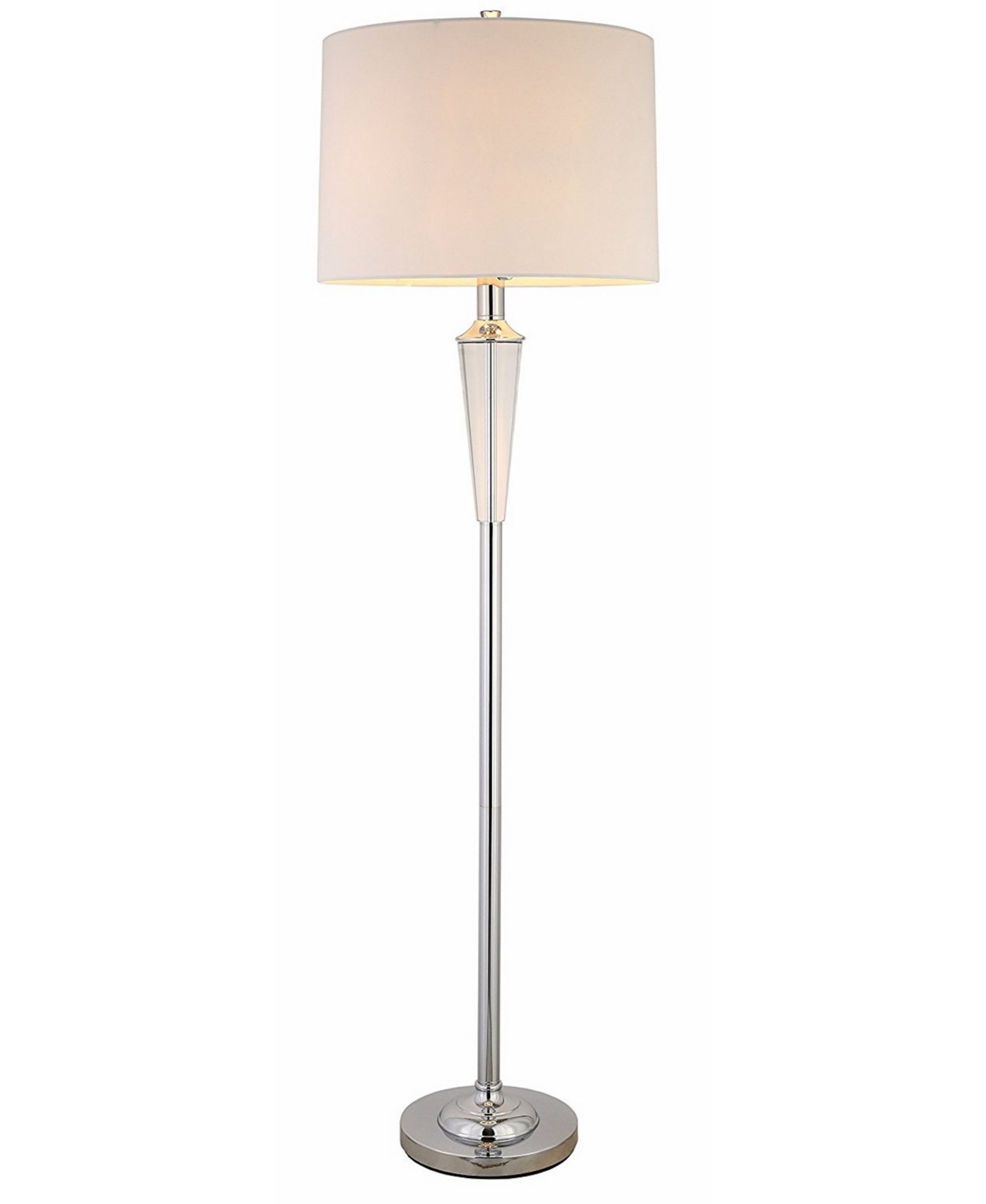 Artiva USA Crystal Suite Collection 60" H Modern 2-Light LED Crystal Floor Lamp with Dimmer