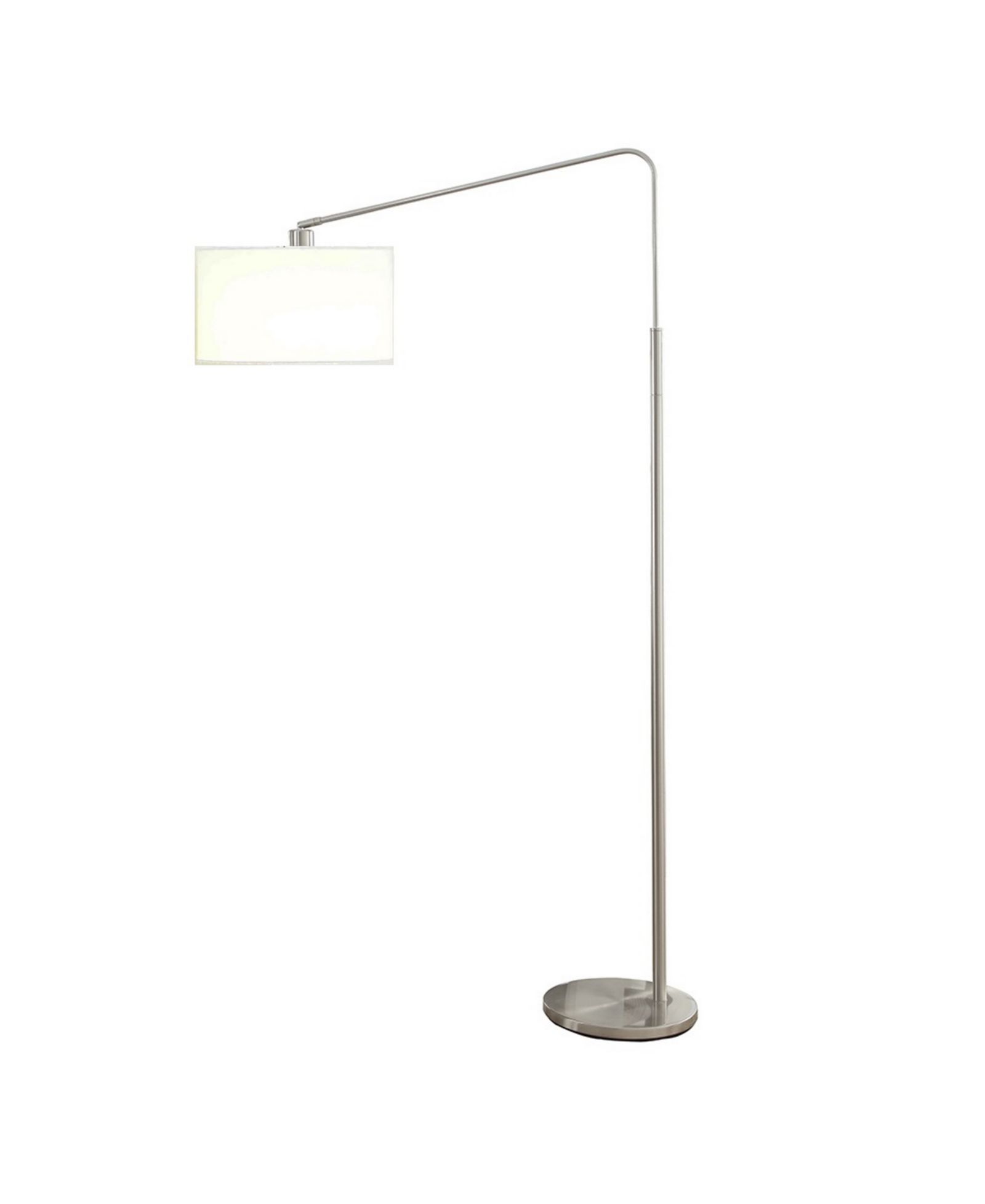 Artiva USA 'The 80-Degrees' 64" Medium Arch Telescope Reach Floor Lamp with Shade