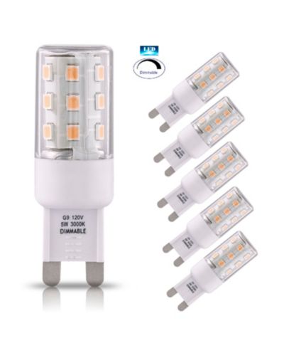 Artiva USA LED-G9-5Tdm-30-6 G9 5W Dimmable LED Light Bulb, Set of 6