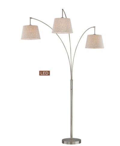 Artiva Usa Luce Напольный торшер с LED и диммером, 3 арки, 84"