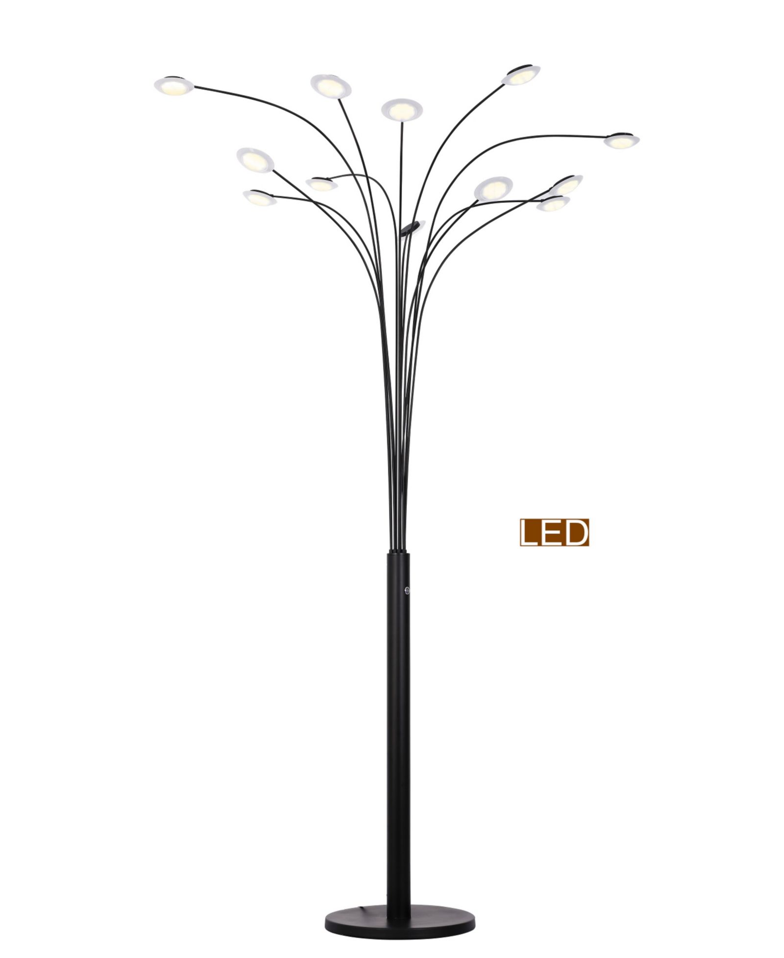 Artiva USA Quan Money Tree 84" Arch Floor Lamp, Touch Dimmer