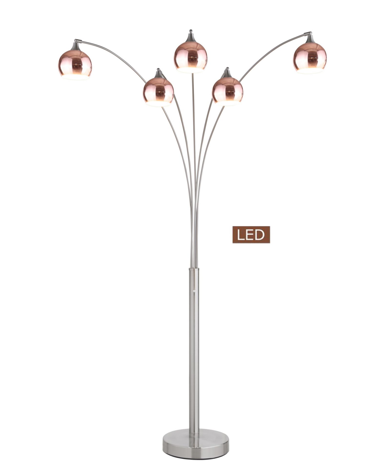 Арочный напольный светильник Artiva USA Amore 86'' LED с диммером, 5000 Lumens
