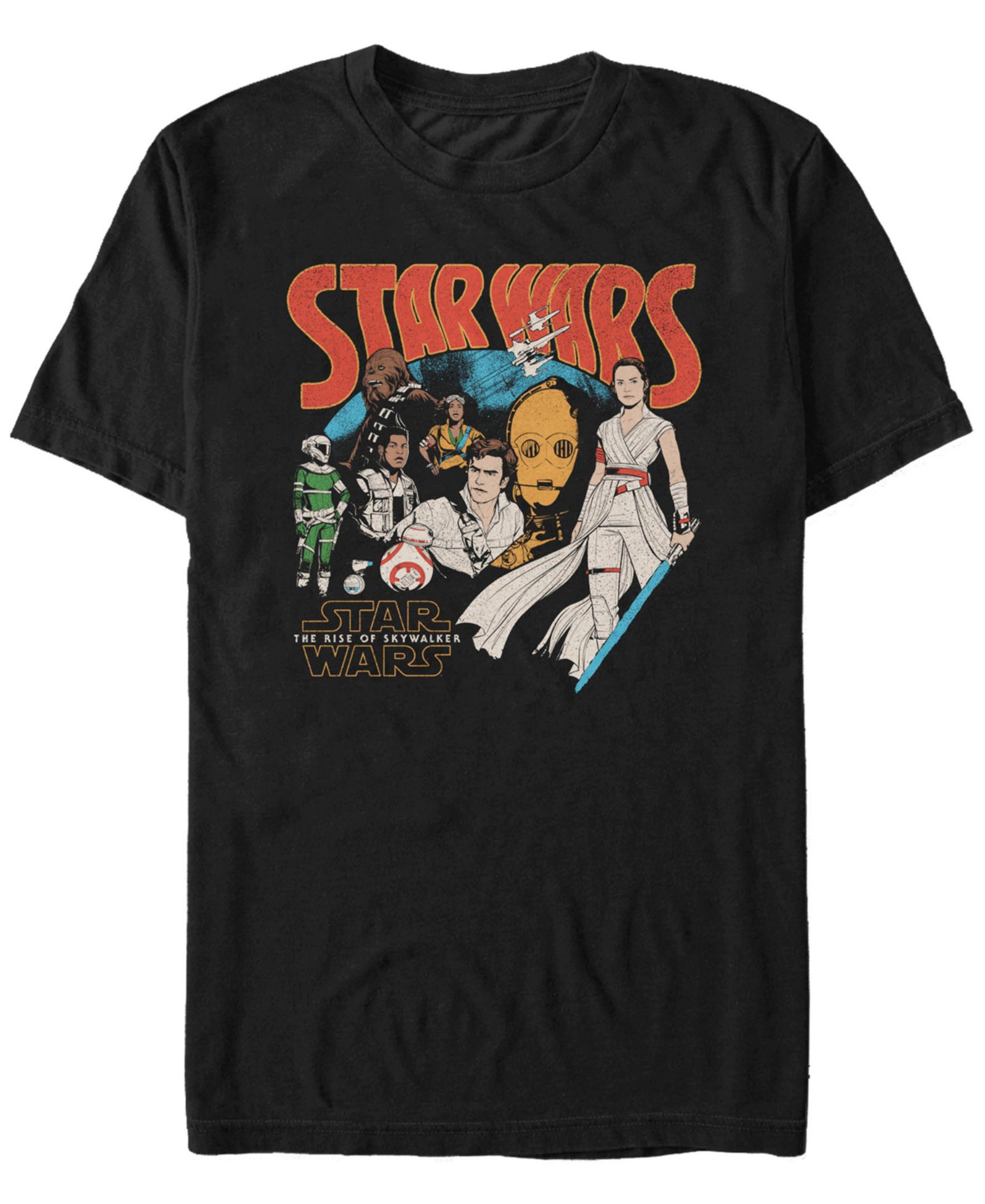 Мужская футболка Star Wars Rise of Skywalker Retro Group