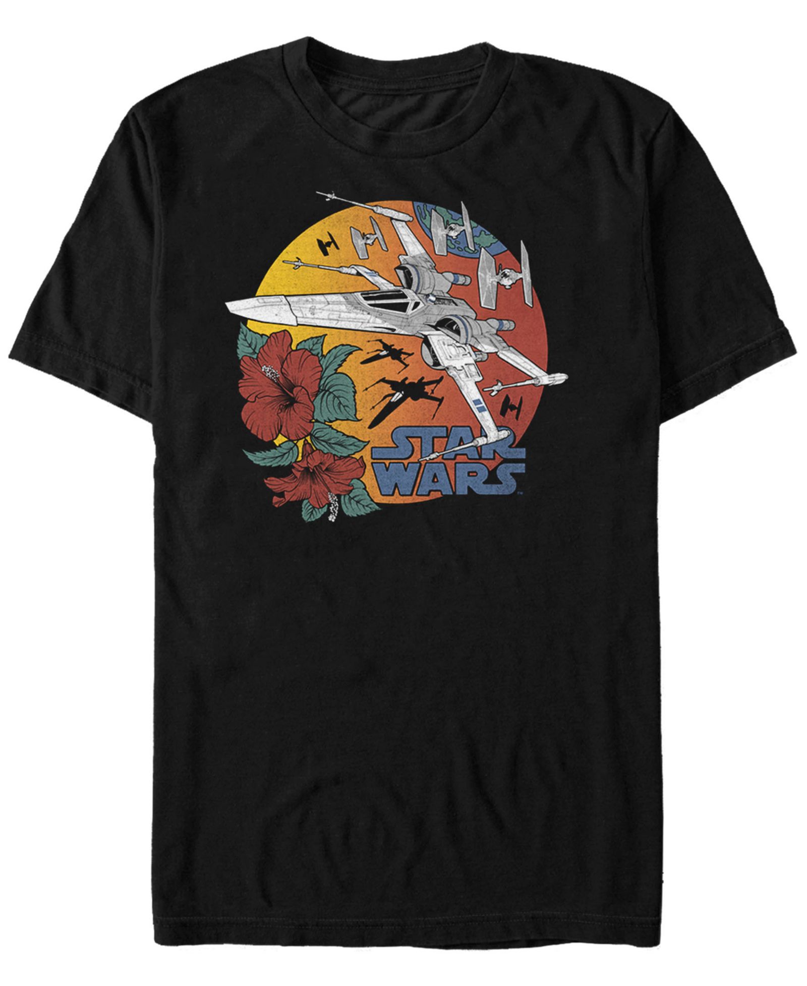 Star Wars Мужская футболка Floral Moon Fighter