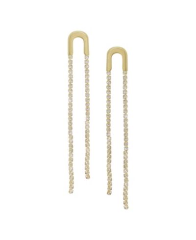 Серьги ETTIKA Double Crystal Chain Drop