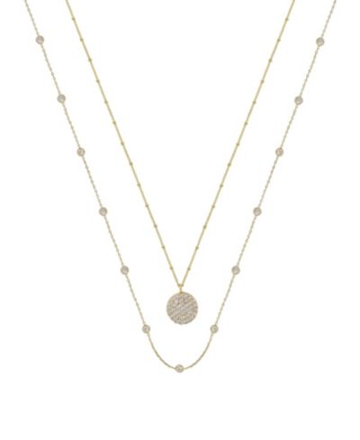 Набор многослойных колье ETTIKA Crystal Disc Layered