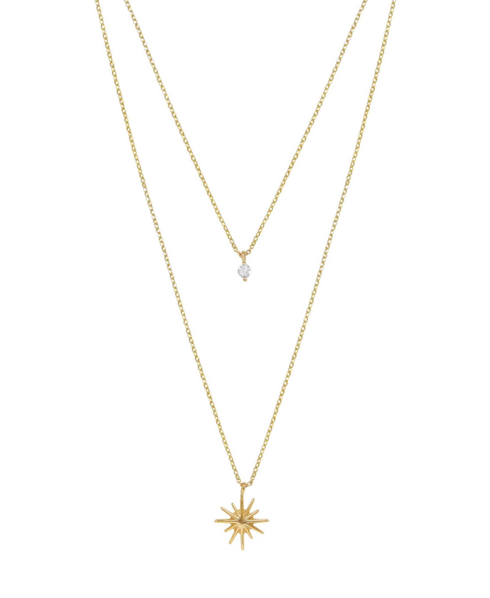 ETTIKA Layered Starburst Crystal Necklace