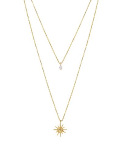 ETTIKA Layered Starburst Crystal Necklace