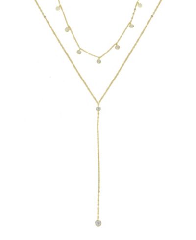 Набор цепочек ETTIKA Simplistic Crystal Layered Lariat