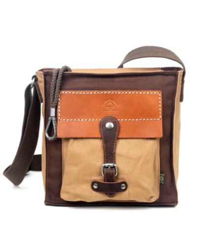 TSD BRAND Hidden Woods Canvas Crossbody Bag