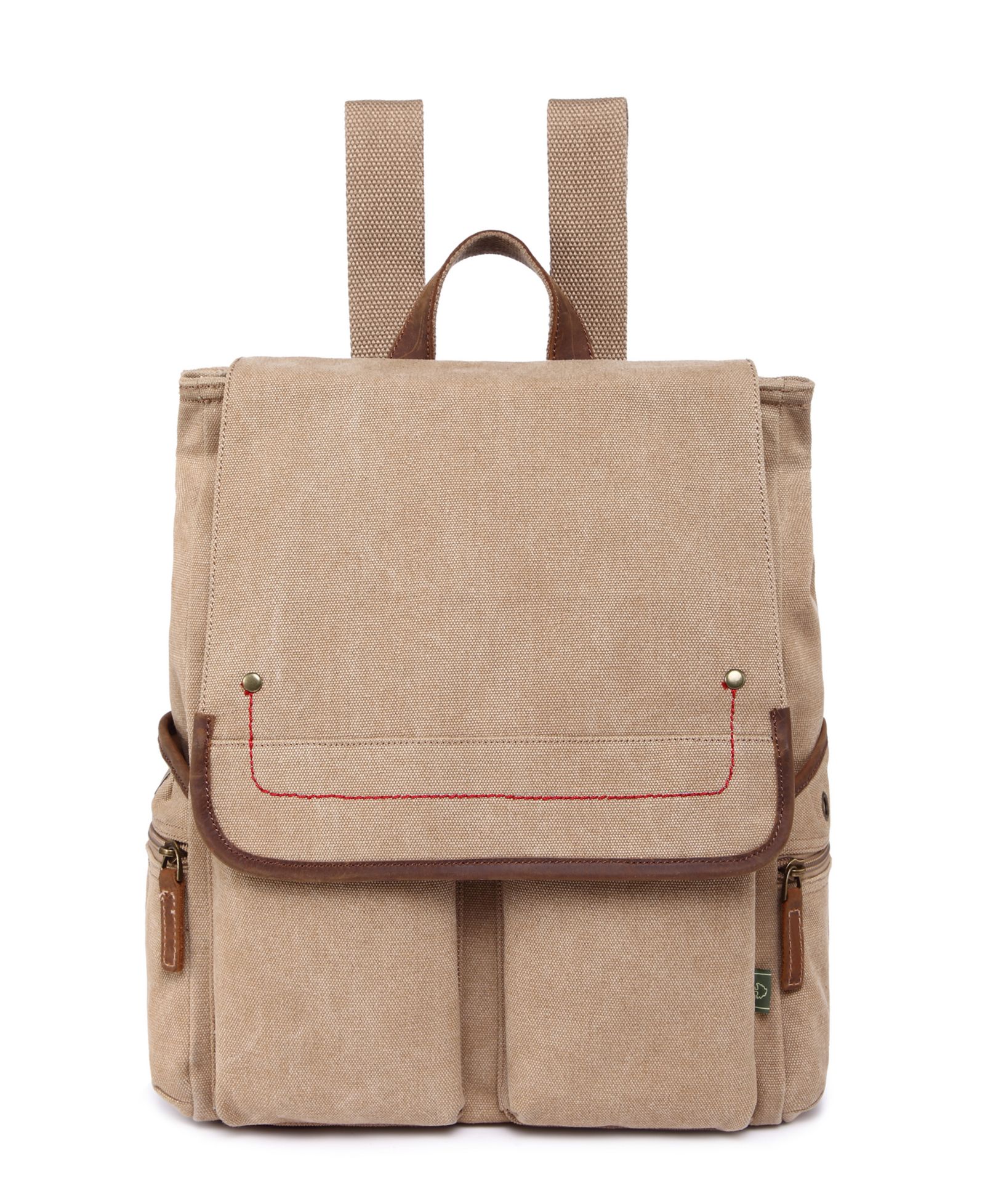 TSD BRAND Atona Canvas Backpack