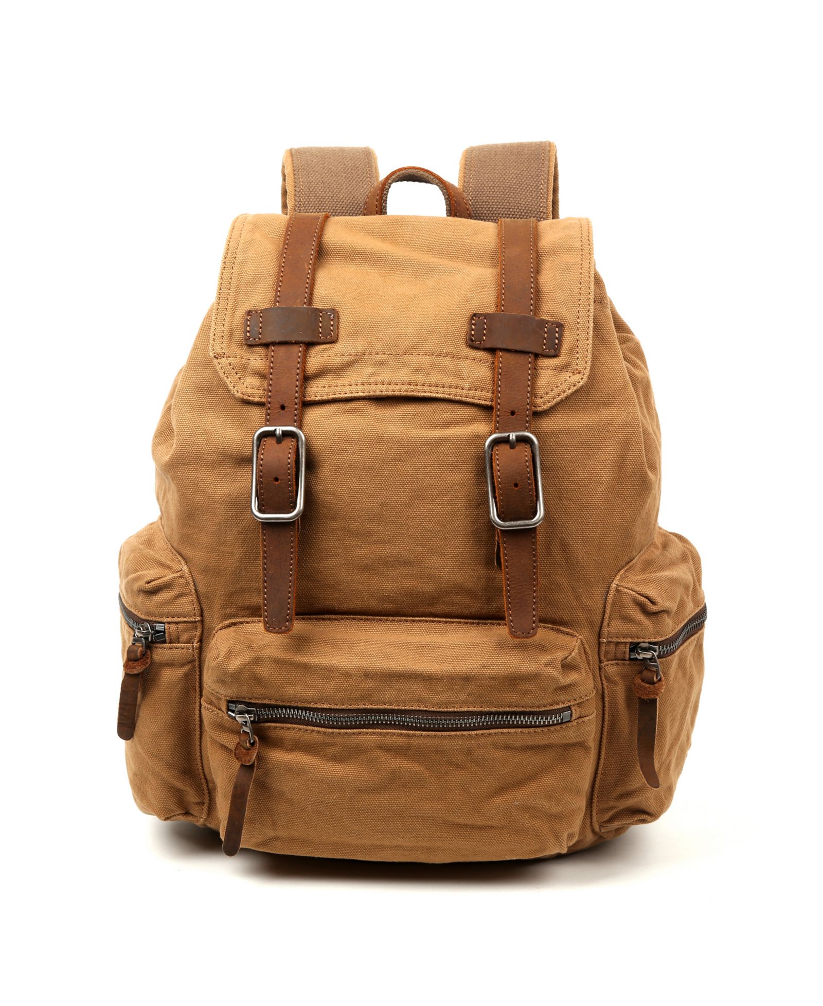 TSD BRAND Silent Trail Canvas Backpack