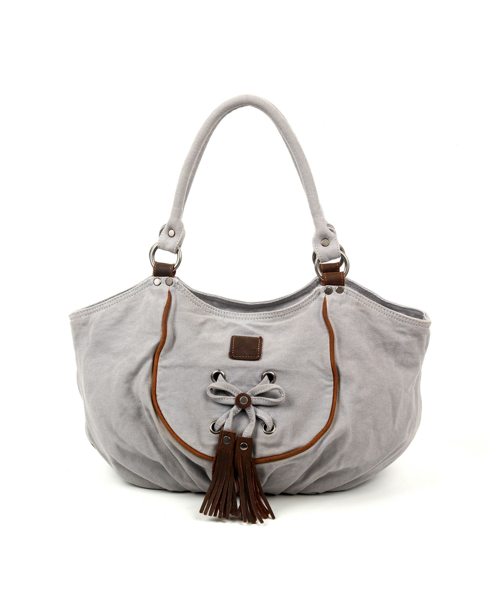 TSD BRAND Bold Lotus Canvas Hobo Bag сумка хобо из холста