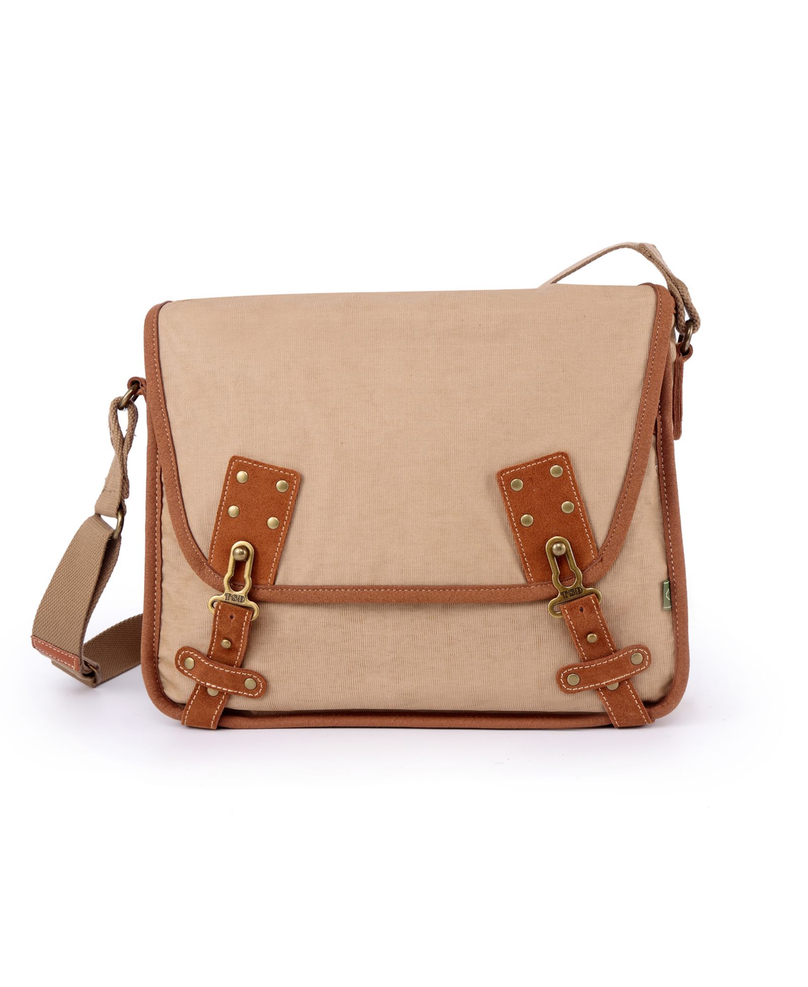 TSD BRAND Dolphin Canvas Messenger Bag