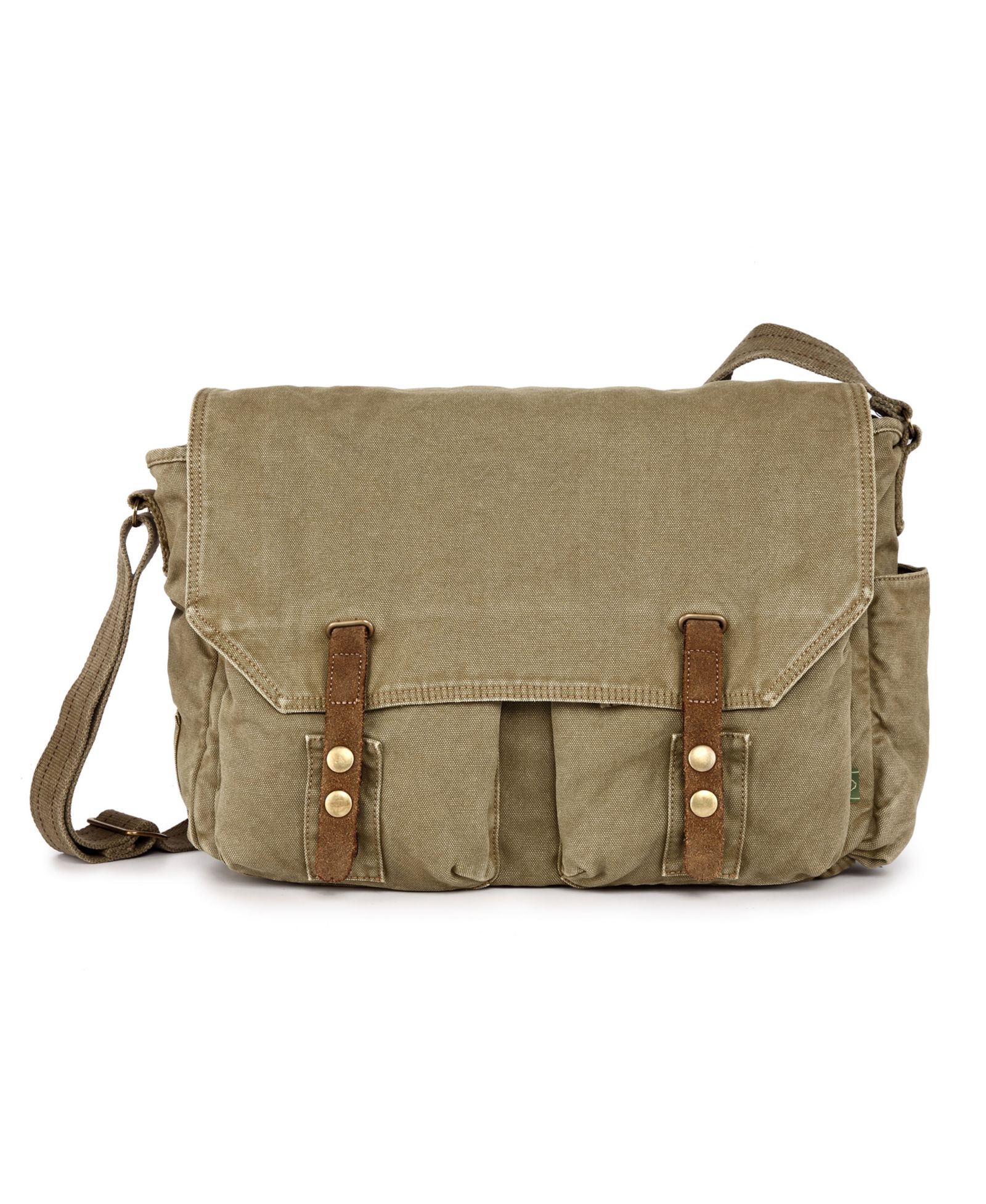 TSD BRAND Coastal Canvas Messenger Bag