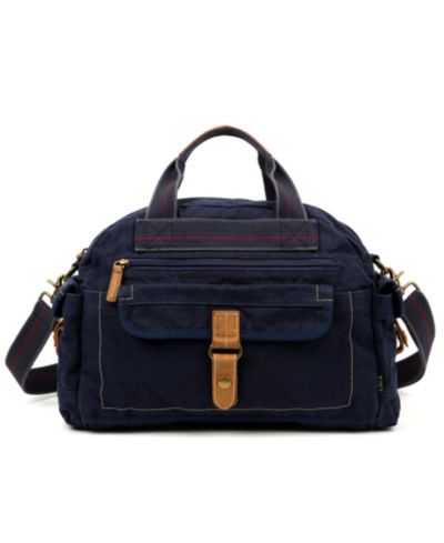 TSD Brand Atona Canvas Weekender Handbag