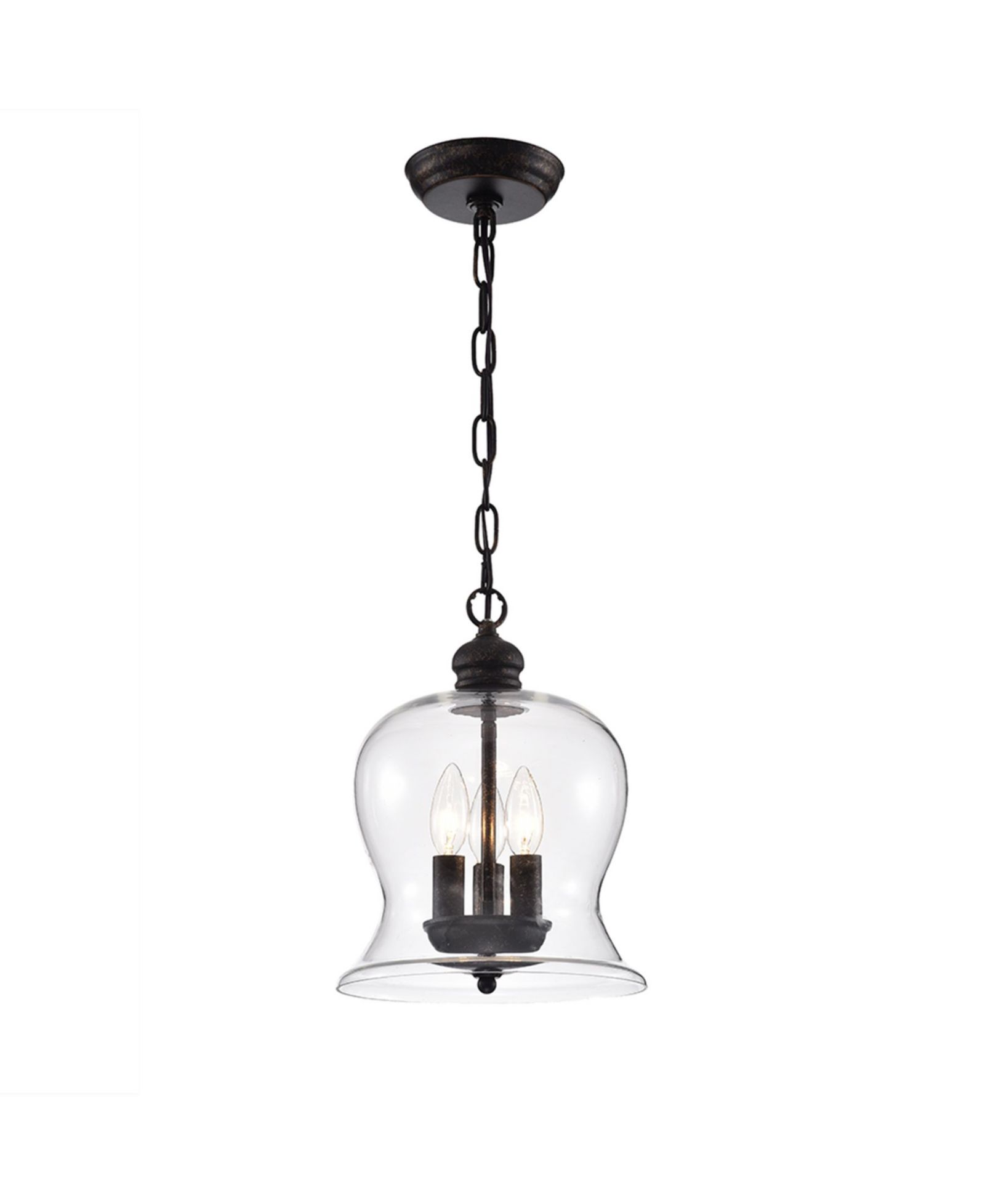 Home Accessories Cadogan 10" 3-Light Indoor Pendant Lamp with Light Kit