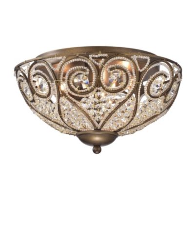 Люстра Home Accessories Claire 10" 3-Light Indoor Flush Mount Chandelier with Light Kit
