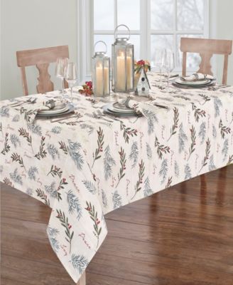 Elrene Holiday Tree Trimmings Tablecloth - 60" x 102"