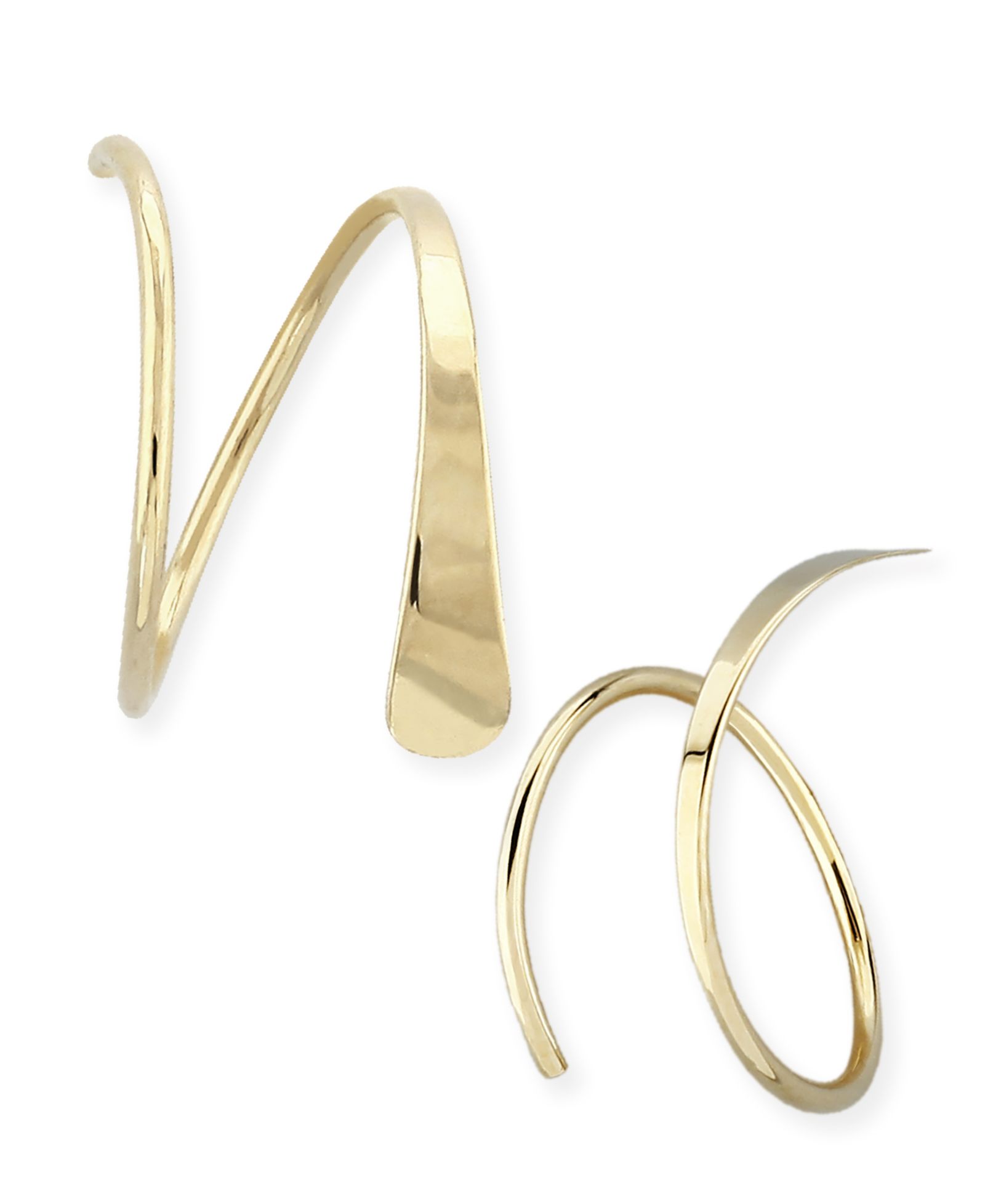 Набор сережек Endless Wire Cuff в 14k желтом или белом золоте
