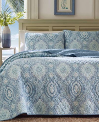Комплект постельного белья Tommy Bahama Turtle Cove Cotton Reversible 2 Piece Quilt Set, Twin