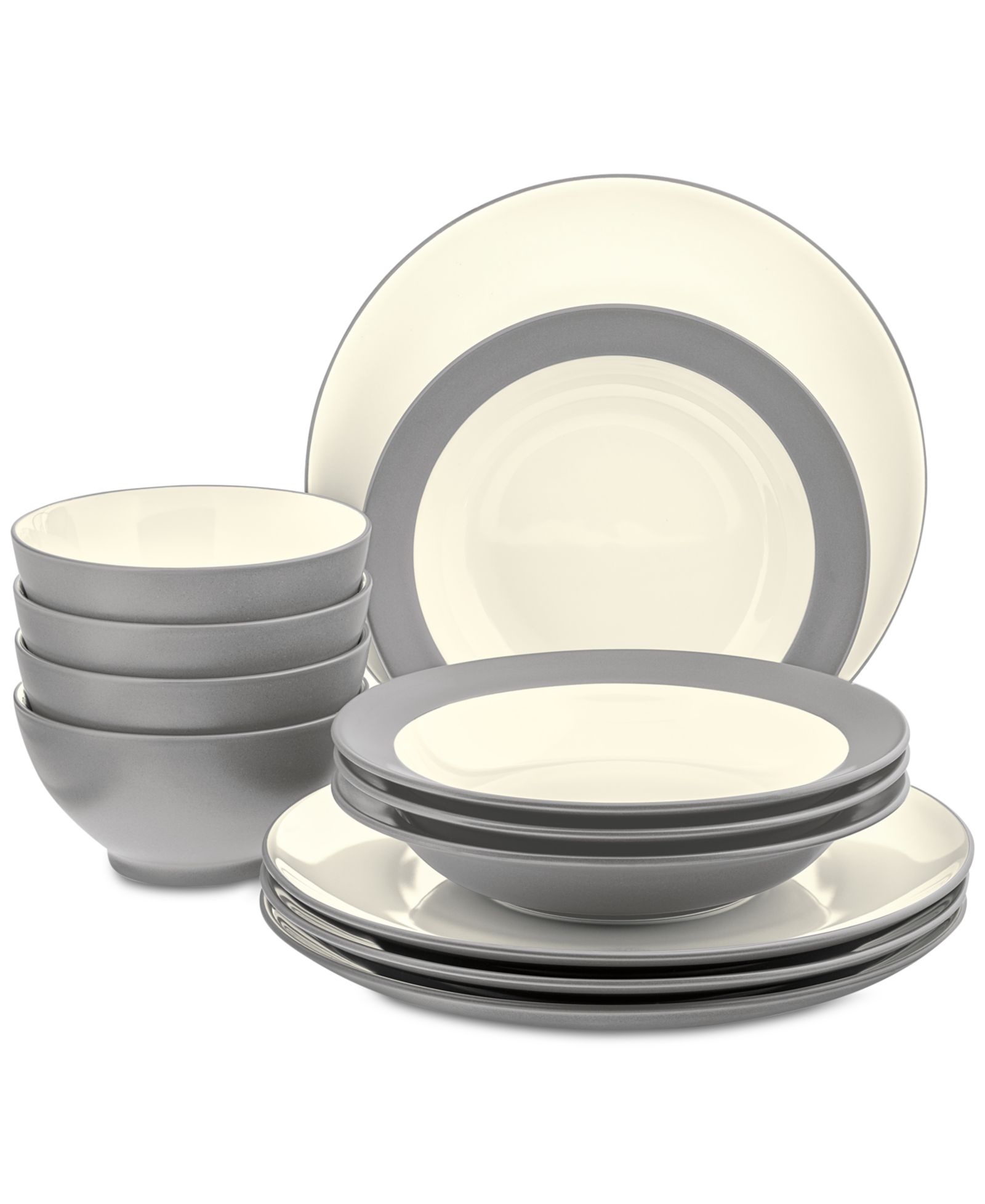 Noritake Colorwave Coupe 12-Piece Dinnerware Set, Service for 4