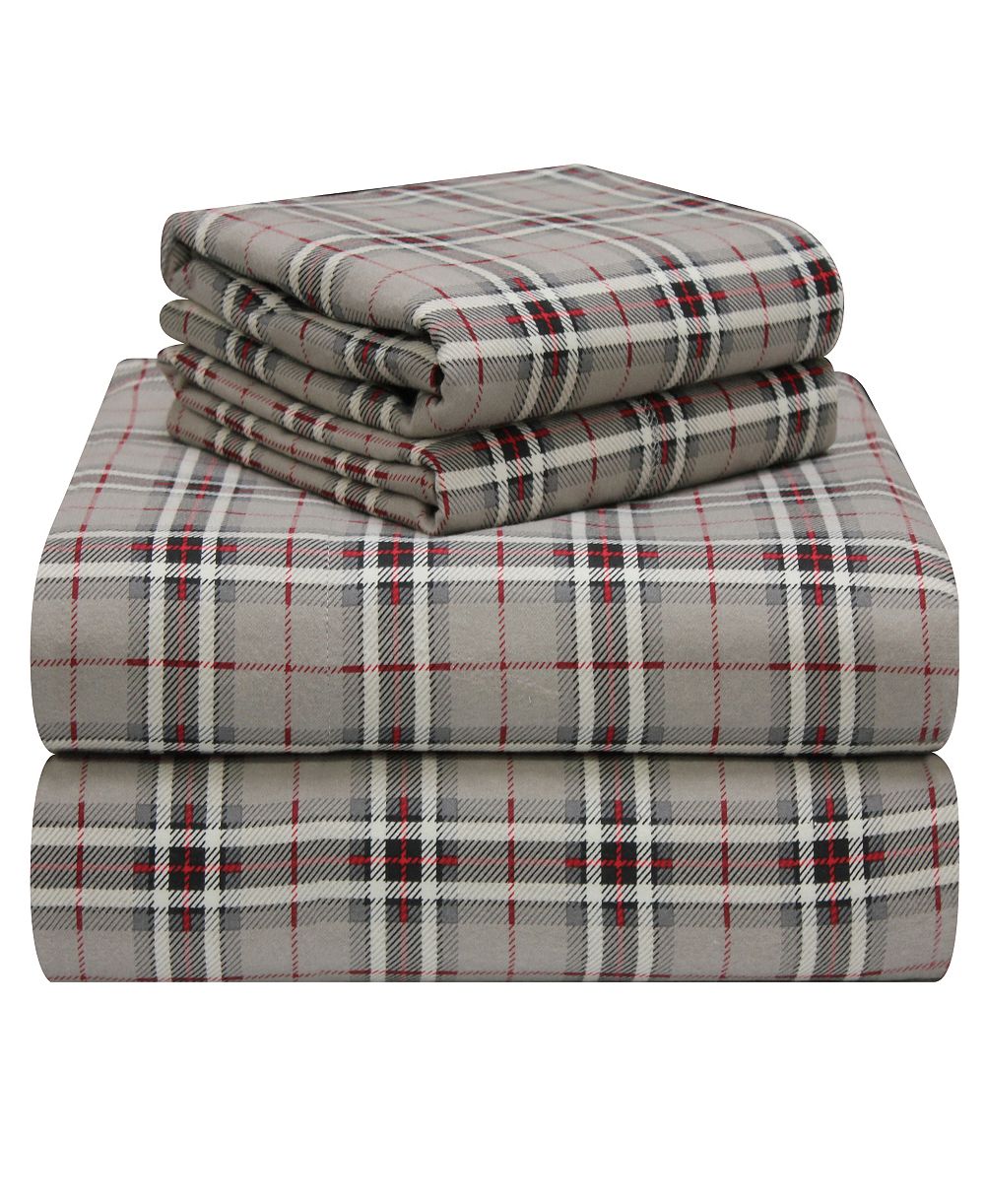 Комплект фланелевого постельного белья Pointehaven Plaid, Full