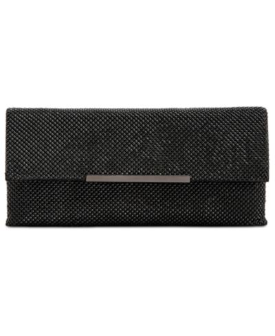 I.N.C. International Concepts Hether Shiny Mesh Clutch, Exclusively at Macy's